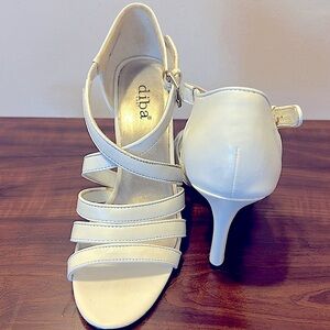 Madden Girl, white heels size 7.